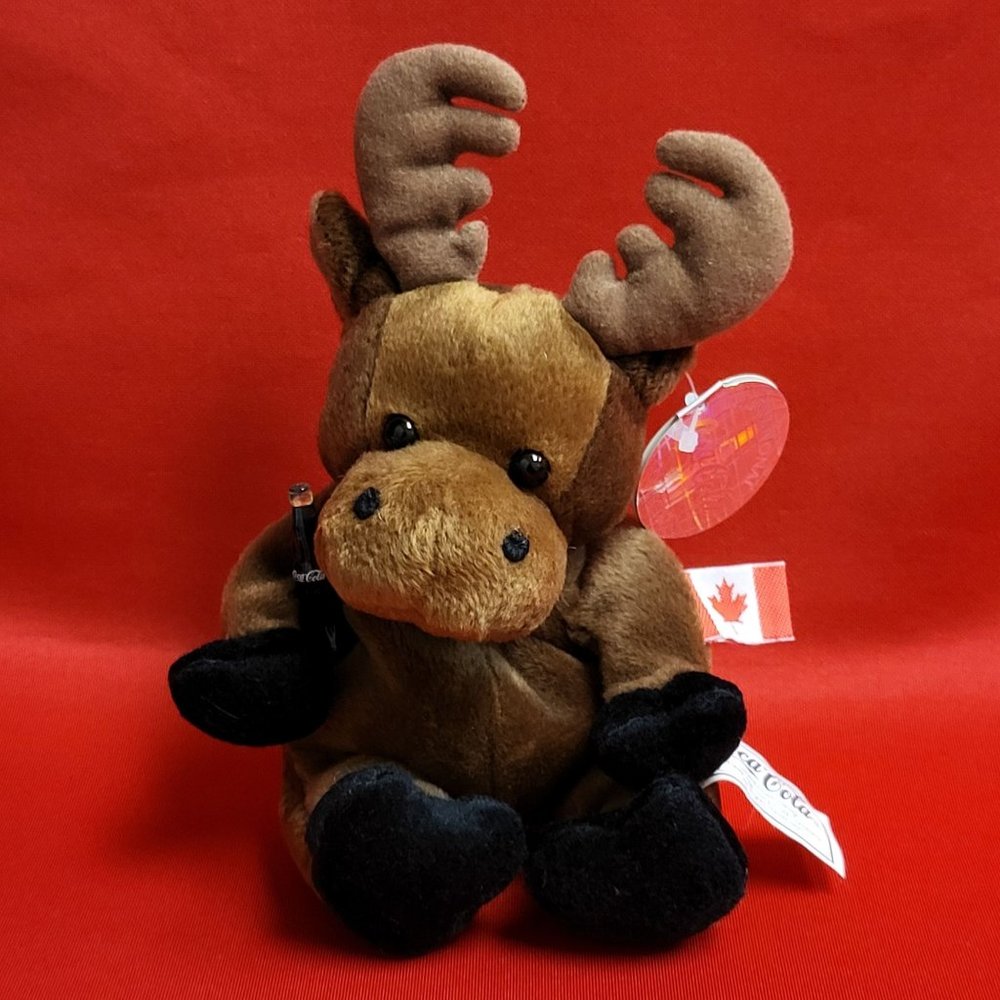 Coca Cola Canada Gourmand The Moose Mini Bean Bag Beanie 1999
